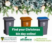 Christmas bin collections 2020