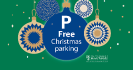 Free parking Christmas 2022 graphic