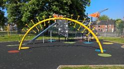 The new play area at Tean Road recreation ground which was installed as part of the improvement project
